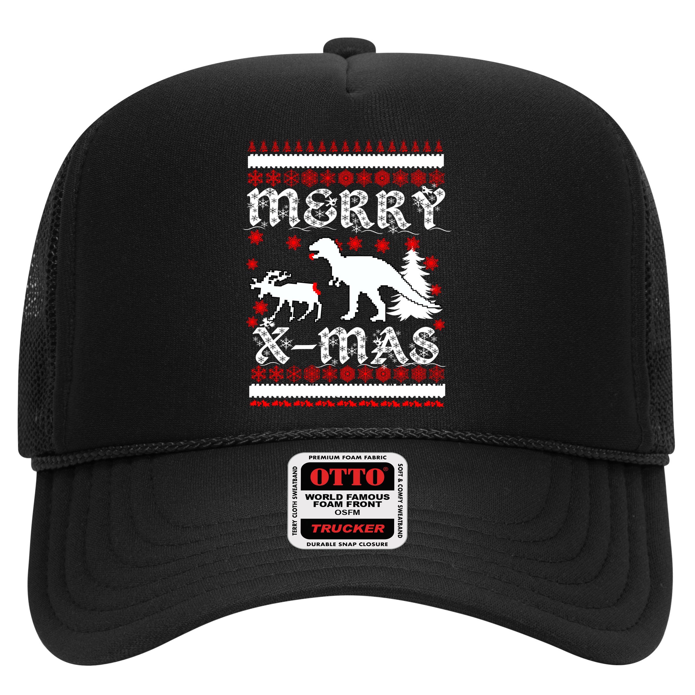Ugly Christmas Sweater T-Rex Ate Reindeer Hat