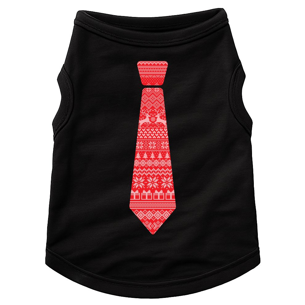 Ugly Christmas Sweater Tie Doggie Tank