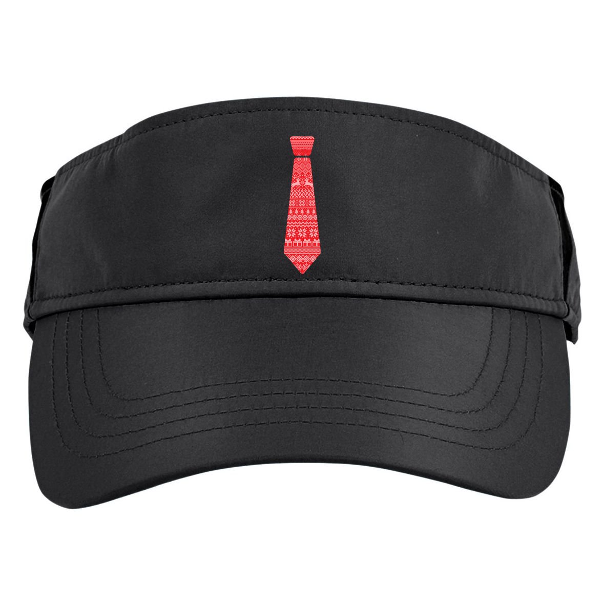 Ugly Christmas Sweater Tie Adult Drive Performance Visor