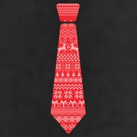 Ugly Christmas Sweater Tie Adult Drive Performance Visor