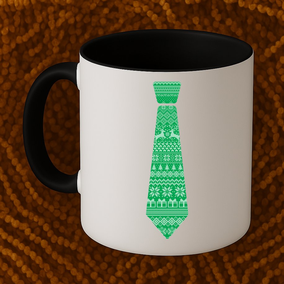 Ugly Christmas Sweater Tie Mug