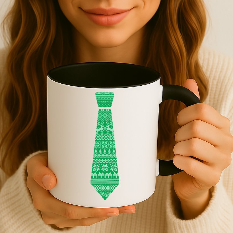 Ugly Christmas Sweater Tie Mug