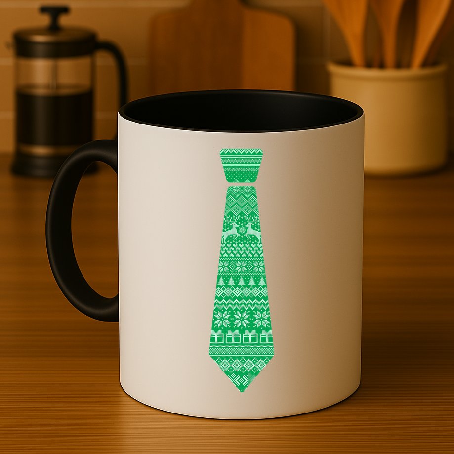 Ugly Christmas Sweater Tie Mug