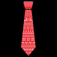 Ugly Christmas Sweater Tie Cooling Performance Long Sleeve Crew