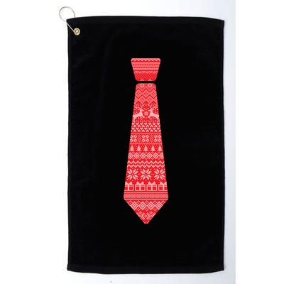 Ugly Christmas Sweater Tie Golf Towel