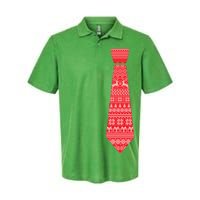 Ugly Christmas Sweater Tie Softstyle Adult Sport Polo