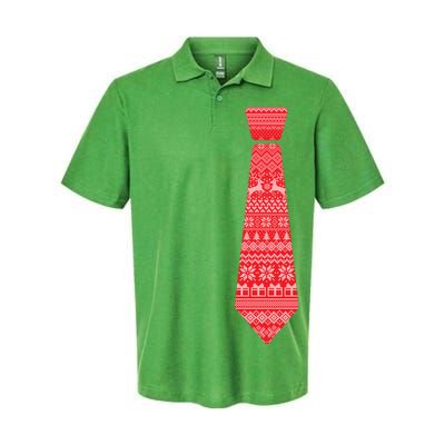 Ugly Christmas Sweater Tie Softstyle Adult Sport Polo