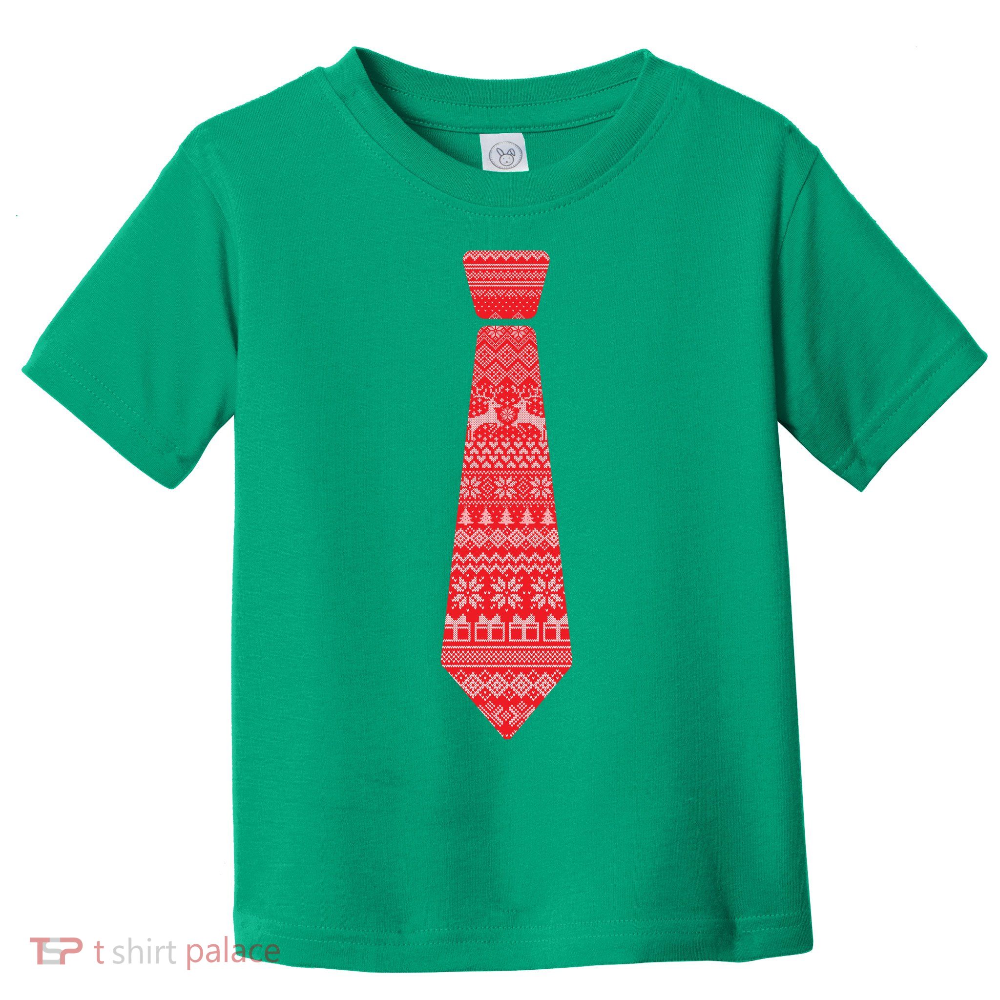 Ugly Christmas Sweater Tie Toddler T-Shirt