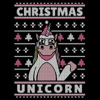 Ugly Christmas Sweater Unicorn Sustainable Bucket Hat