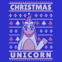 Ugly Christmas Sweater Unicorn Apron