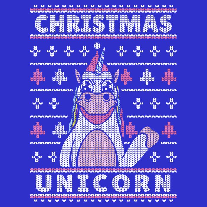 Ugly Christmas Sweater Unicorn Apron