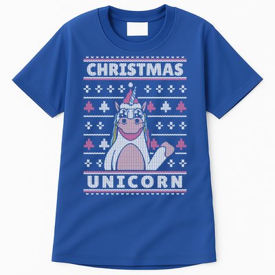 Ugly Christmas Sweater Unicorn Tall T-Shirt