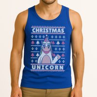 Ugly Christmas Sweater Unicorn Tank Top