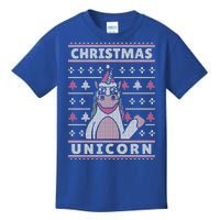 Ugly Christmas Sweater Unicorn Kids T-Shirt