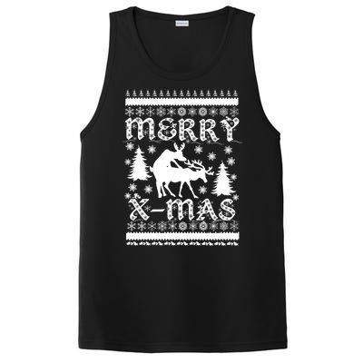 Ugly Christmas X-Mas Frisky Reindeer Humping PosiCharge Competitor Tank