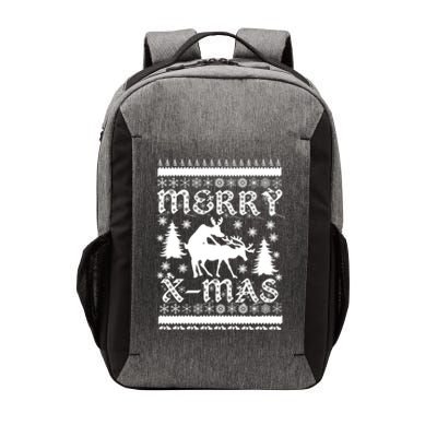 Ugly Christmas X-Mas Frisky Reindeer Humping Vector Backpack