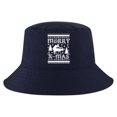 Ugly Christmas X-Mas Frisky Reindeer Humping Cool Comfort Performance Bucket Hat