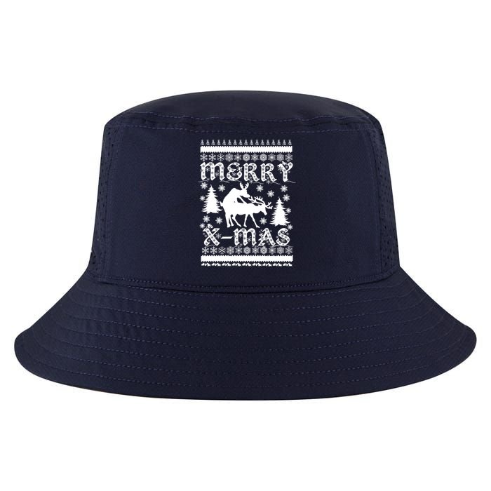 Ugly Christmas X-Mas Frisky Reindeer Humping Cool Comfort Performance Bucket Hat