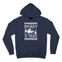 Ugly Christmas X-Mas Frisky Reindeer Humping Hoodie