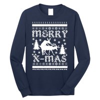 Ugly Christmas X-Mas Frisky Reindeer Humping Long Sleeve Shirt