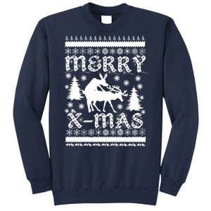 Ugly Christmas X-Mas Frisky Reindeer Humping Sweatshirt