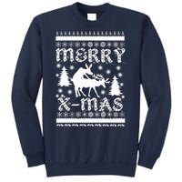 Ugly Christmas X-Mas Frisky Reindeer Humping Sweatshirt