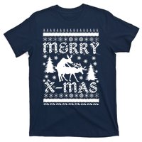 Ugly Christmas X-Mas Frisky Reindeer Humping T-Shirt