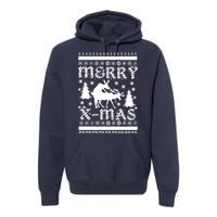 Ugly Christmas X-Mas Frisky Reindeer Humping Premium Hoodie