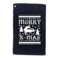 Ugly Christmas X-Mas Frisky Reindeer Humping Platinum Collection Golf Towel