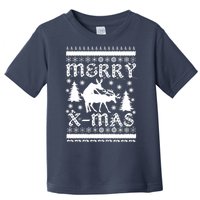 Ugly Christmas X-Mas Frisky Reindeer Humping Toddler T-Shirt