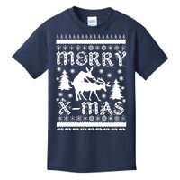 Ugly Christmas X-Mas Frisky Reindeer Humping Kids T-Shirt