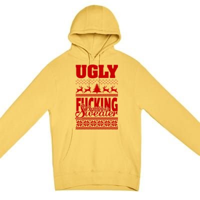 Ugly F-cking Christmas Sweater X-Mas Premium Pullover Hoodie