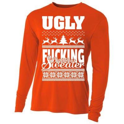 Ugly F-cking Christmas Sweater X-Mas Cooling Performance Long Sleeve Crew