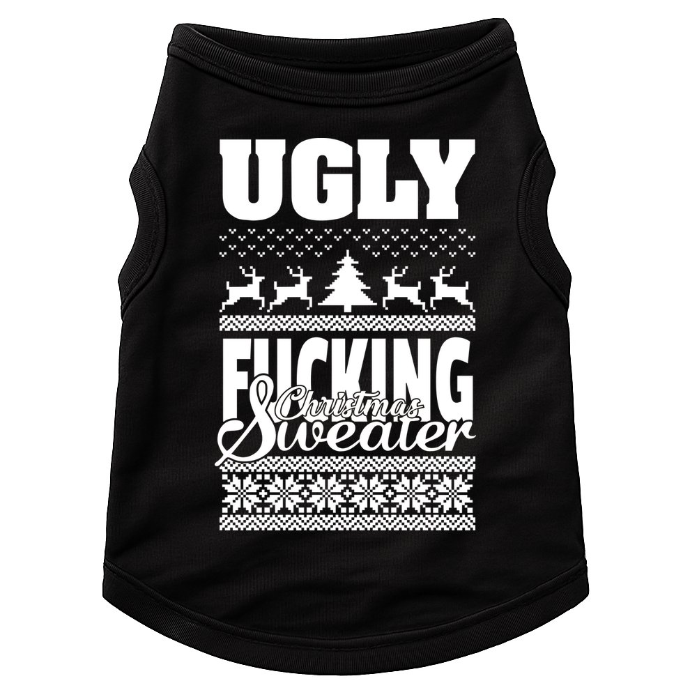 Ugly F-cking Christmas Sweater X-Mas Doggie Tank