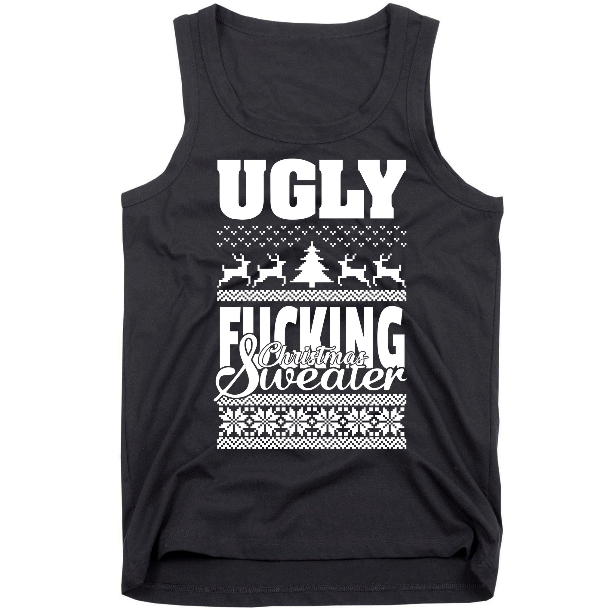 Ugly F-cking Christmas Sweater X-Mas Tank Top