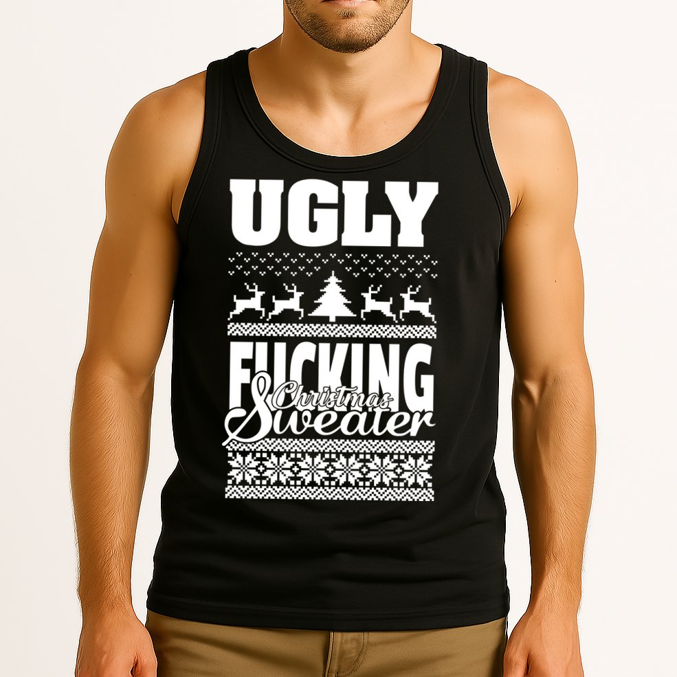 Ugly F-cking Christmas Sweater X-Mas Tank Top