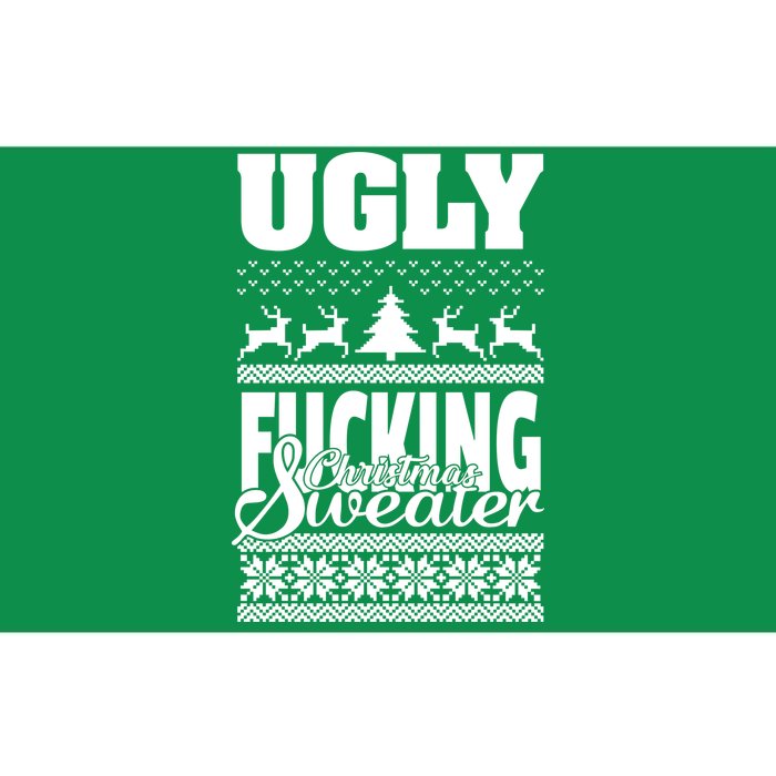 Ugly F-cking Christmas Sweater X-Mas Bumper Sticker