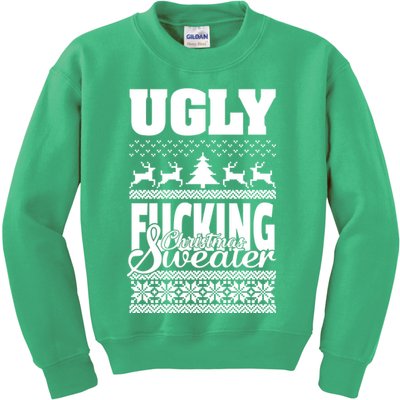 Ugly F-cking Christmas Sweater X-Mas Kids Sweatshirt