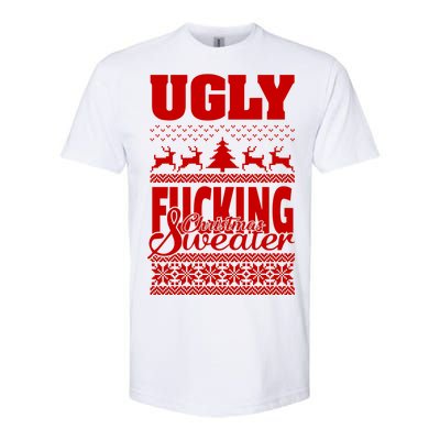 Ugly F-cking Christmas Sweater X-Mas Softstyle® CVC T-Shirt