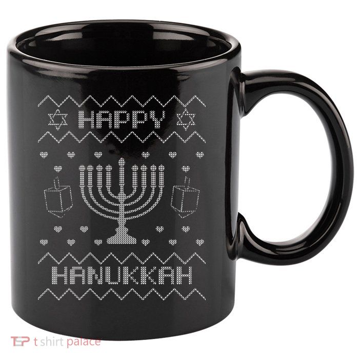 Ugly Hanukkah Sweater 11oz C Handle Ceramic Mug