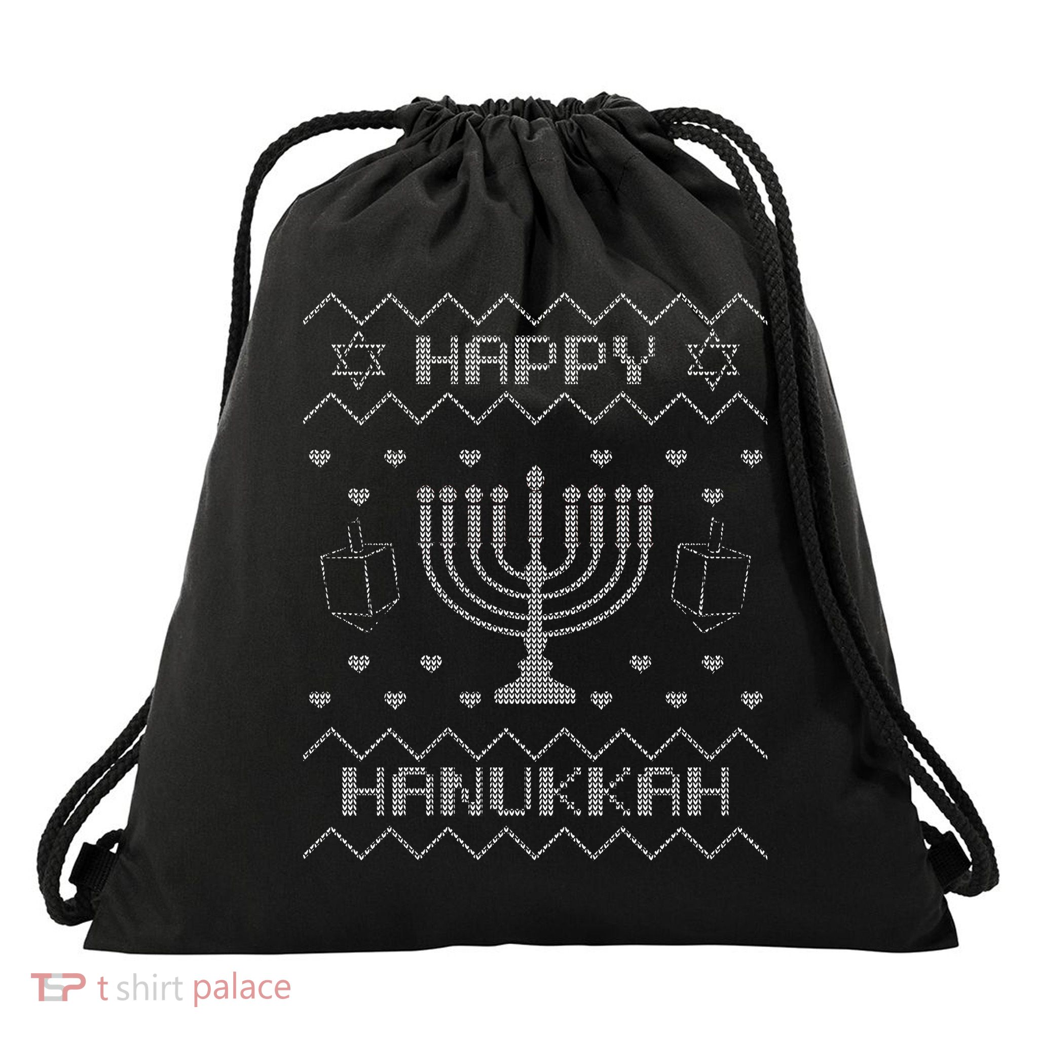 Ugly Hanukkah Sweater Drawstring Bag