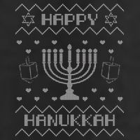 Ugly Hanukkah Sweater Golf Towel