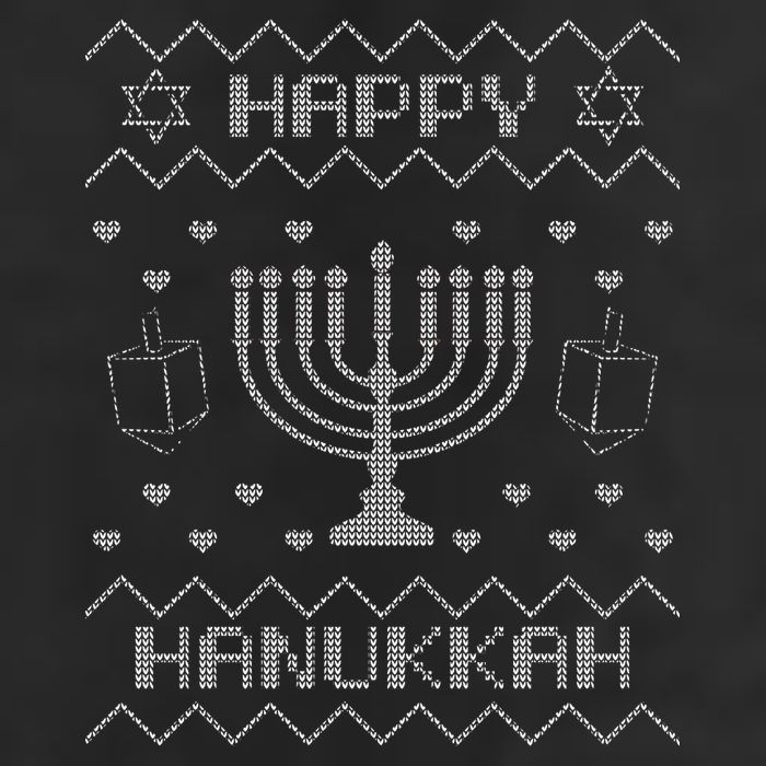Ugly Hanukkah Sweater Golf Towel