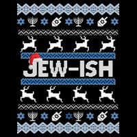 Ugly Hanukkah Sweater Jew-ish Santa Impact Tech Backpack