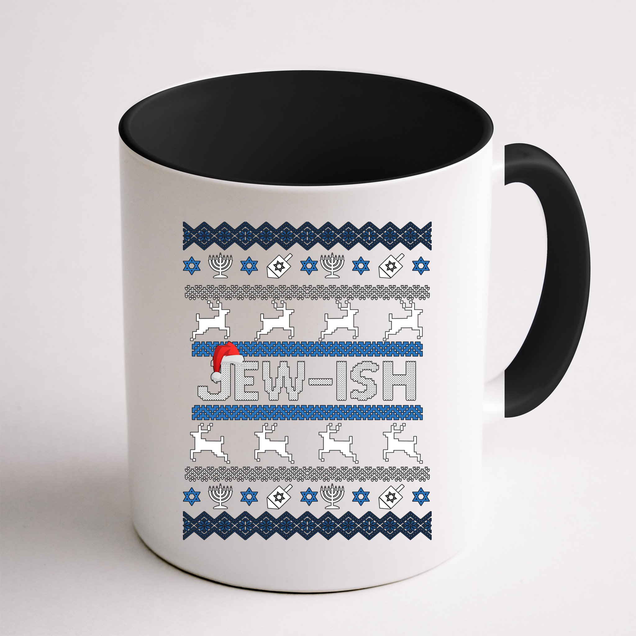 Ugly Hanukkah Sweater Jew-ish Santa Mug