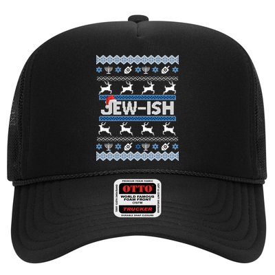 Ugly Hanukkah Sweater Jew-ish Santa Trucker Hat