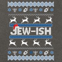 Ugly Hanukkah Sweater Jew-ish Santa Cotton Canvas Backpack