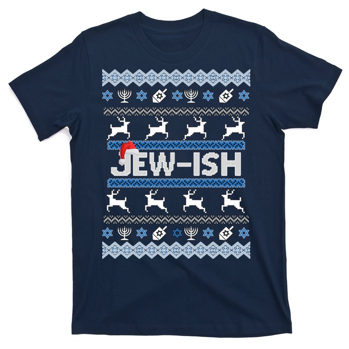 Ugly Hanukkah Sweater Jew-ish Santa T-Shirt