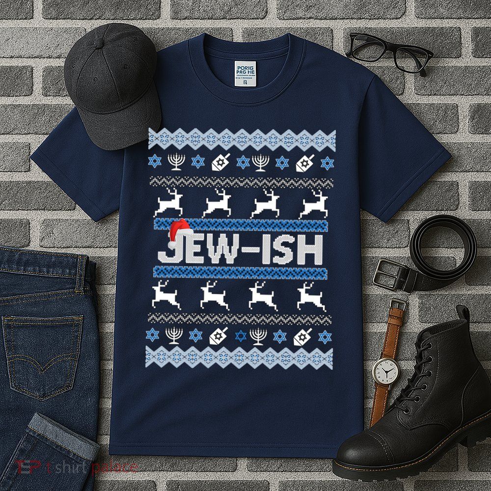 Ugly Hanukkah Sweater Jew-ish Santa Tall T-Shirt
