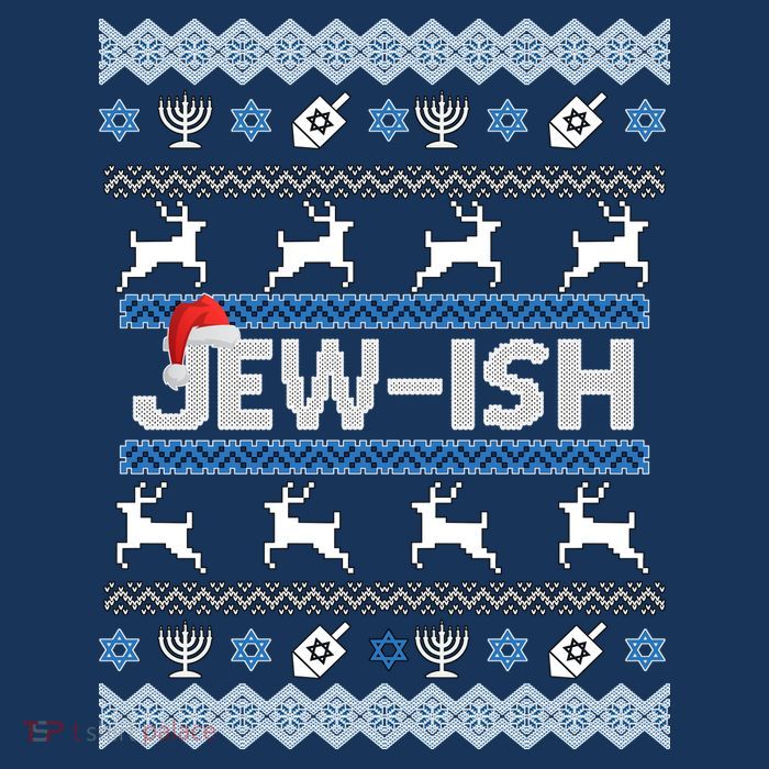 Ugly Hanukkah Sweater Jew-ish Santa Tall T-Shirt
